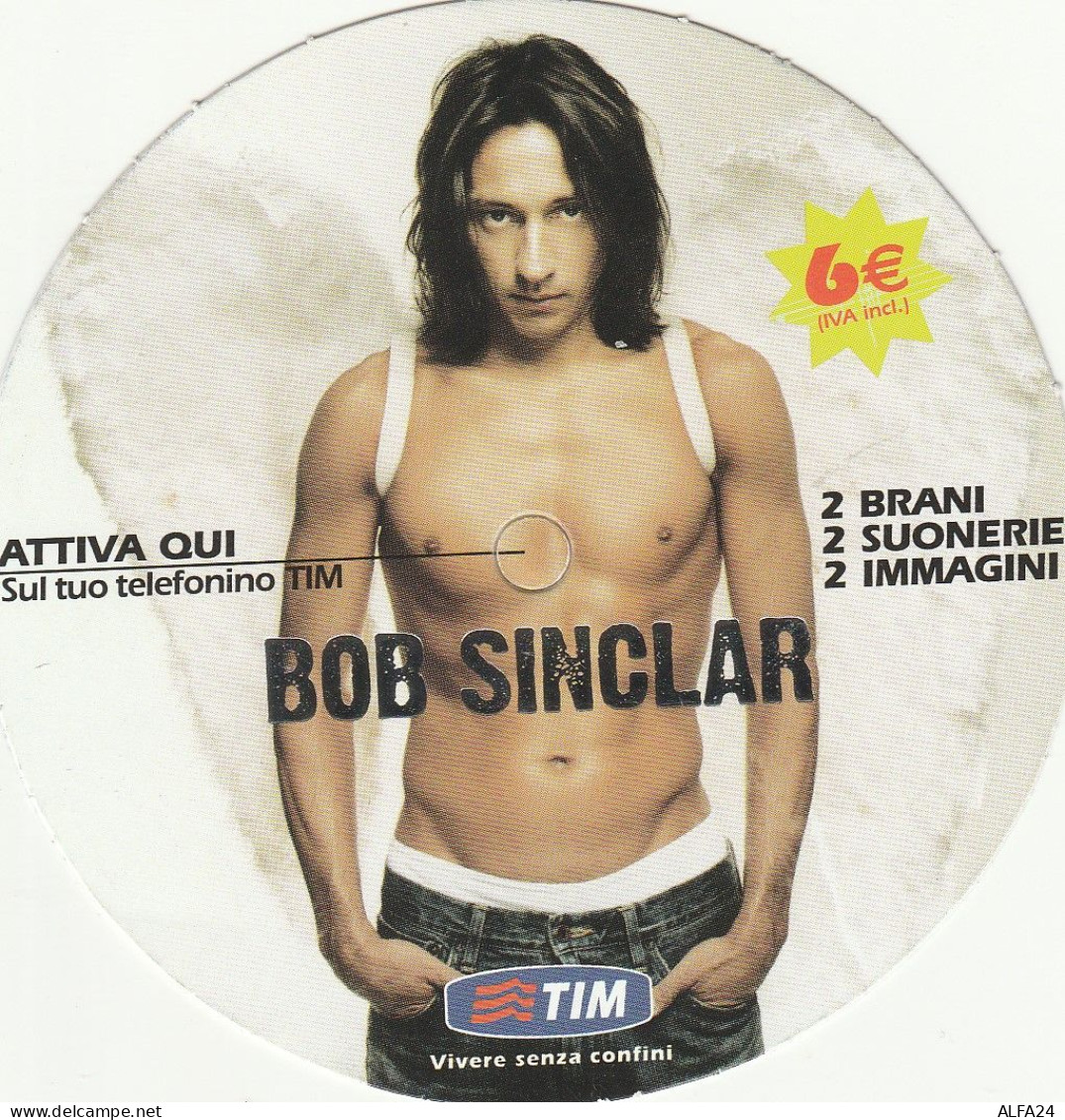 FREE CARD TIM BOB SINCLAIR (BV742 - [3] Erreurs & Variétées