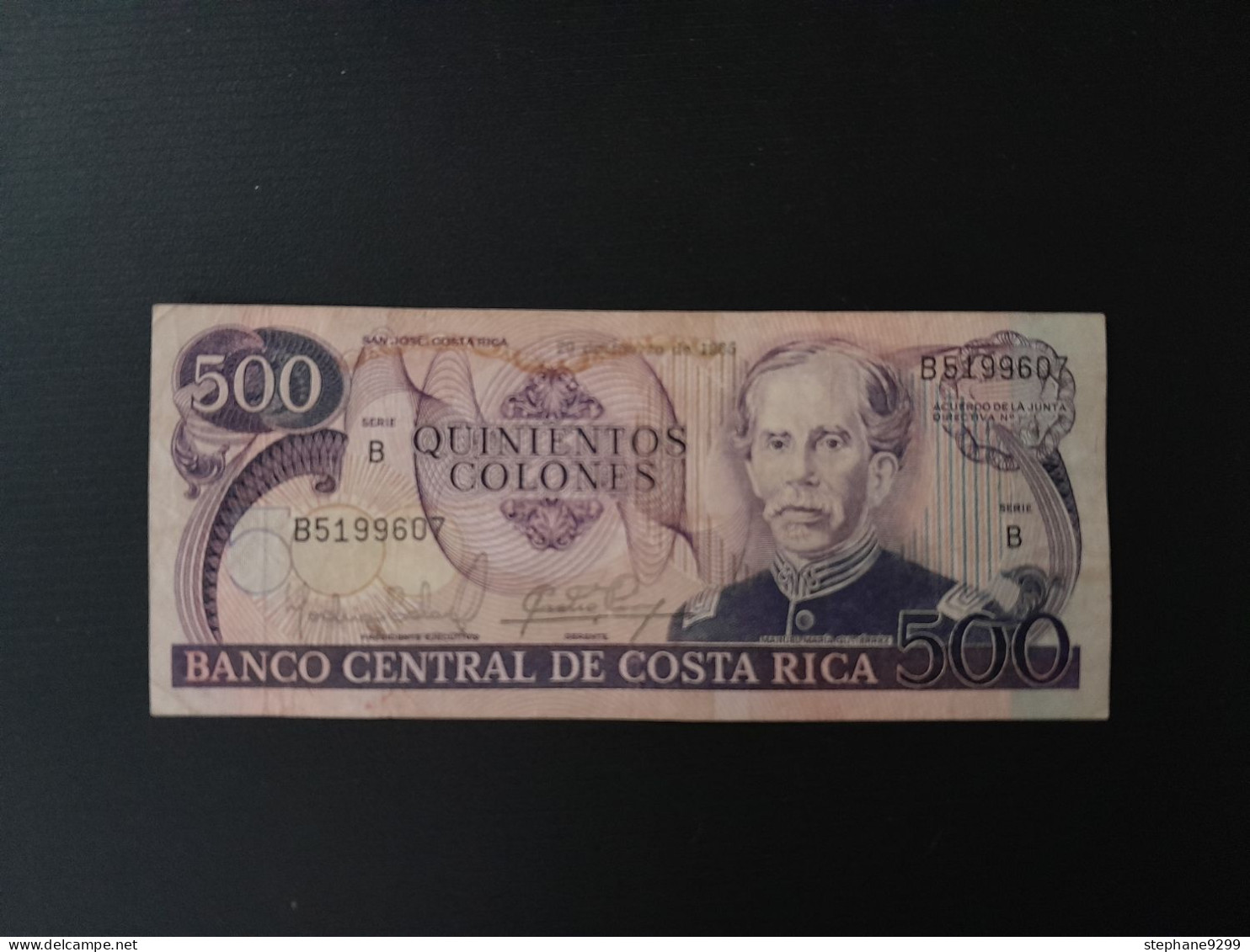 COSTA RICA 500 COLONES 1985.SCARCE - Costa Rica