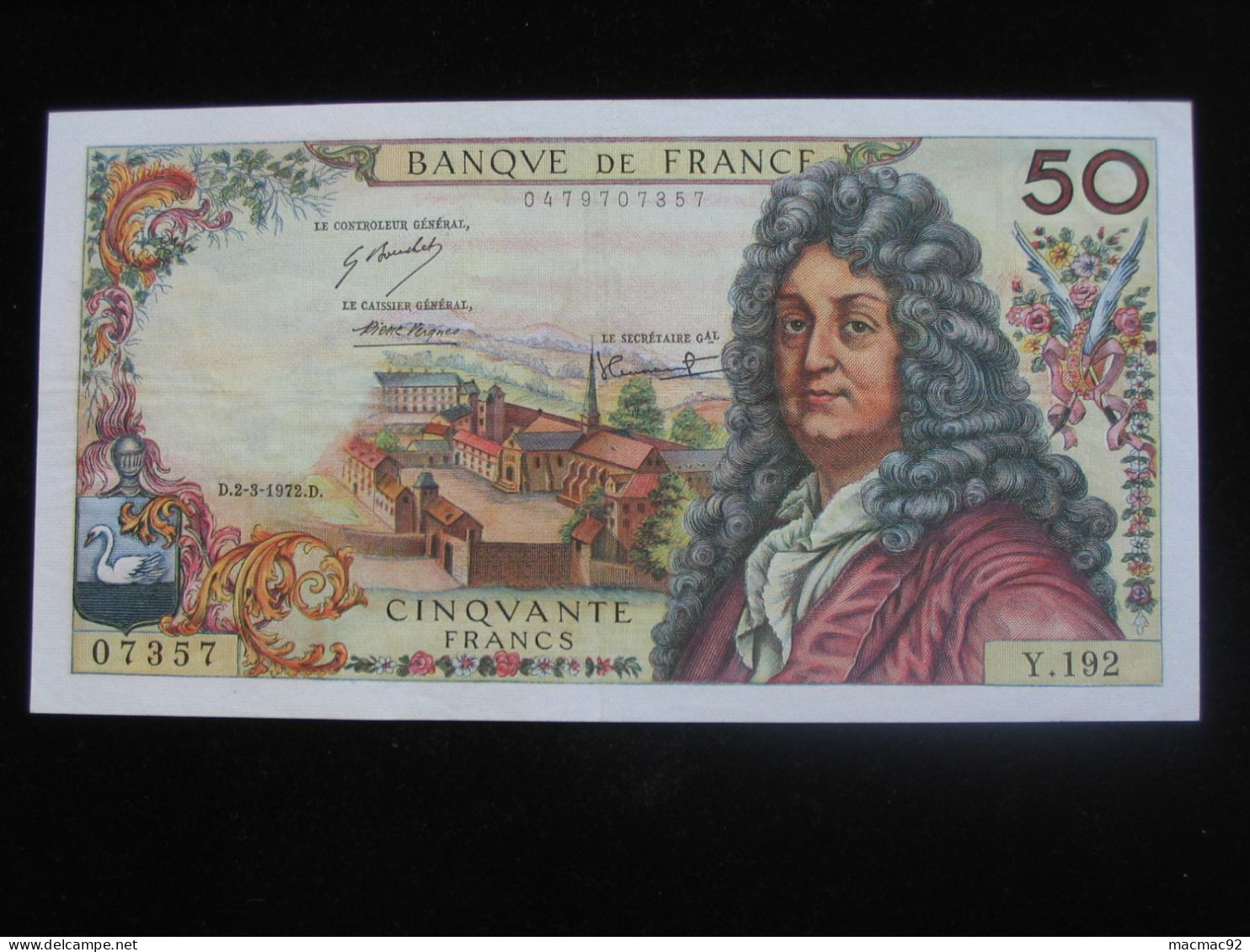 50 Cinquante Francs RACINE 2-3-1972   **** EN ACHAT IMMÉDIAT  **** - 50 F 1962-1976 ''Racine''