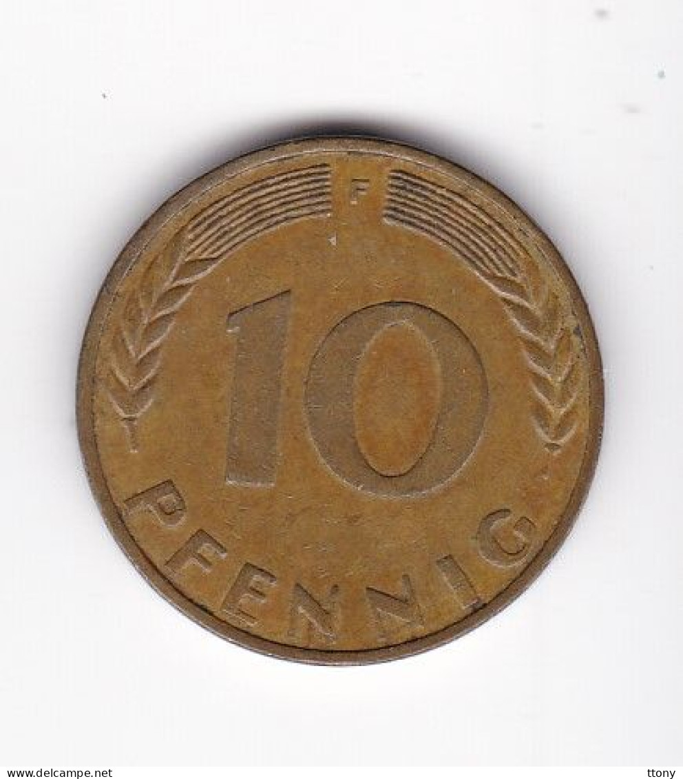 Une Pièce Monnaie  Allemagne   Deutschland   Germany  10 Pfennig  Année 1950  Frappe D  ( Plusieurs Annonces ) - 10 Pfennig