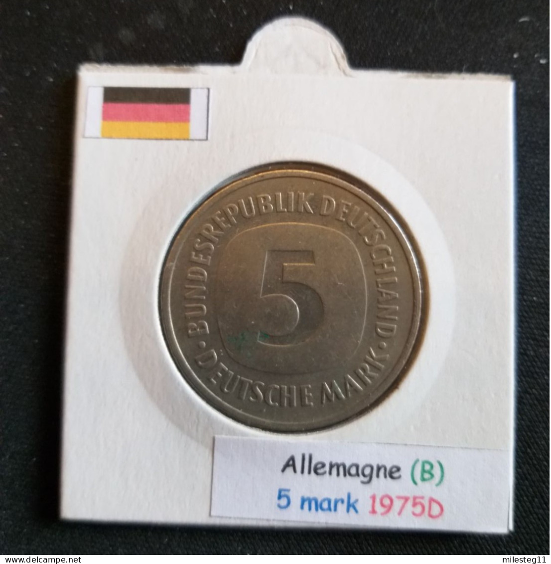 Allemagne 5 Mark 1975D Position B - 5 Mark