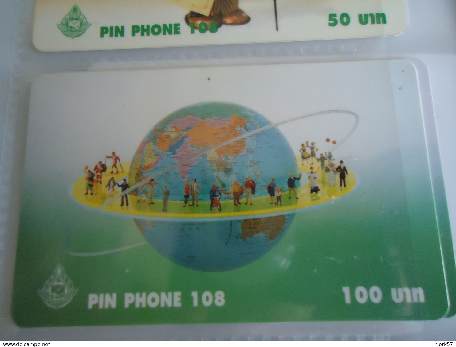 THAILAND USED  CARDS PIN 108  RARE  ADVERSTISING - Thaïland