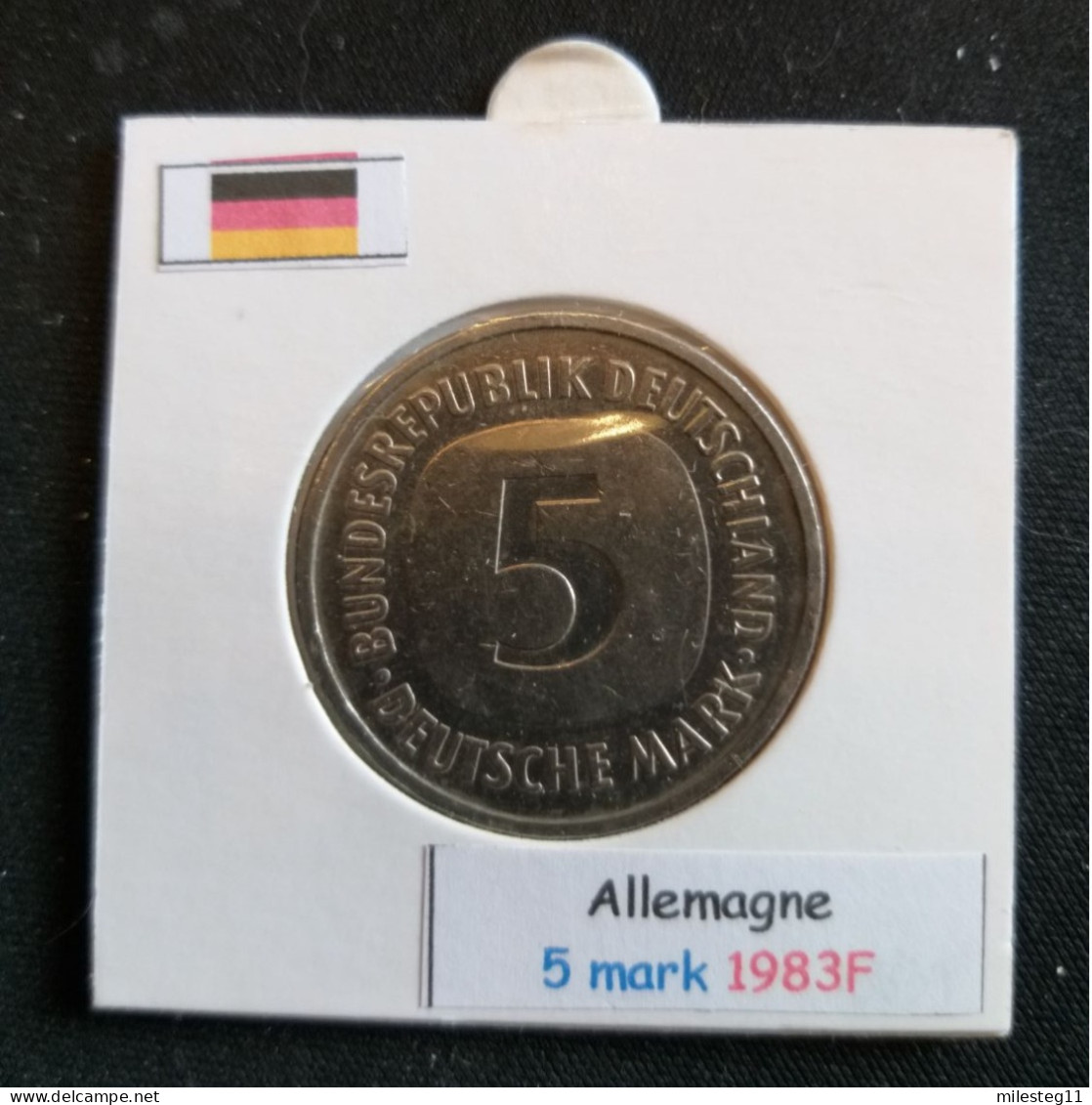 Allemagne 5 Mark 1983F Position A - 5 Mark