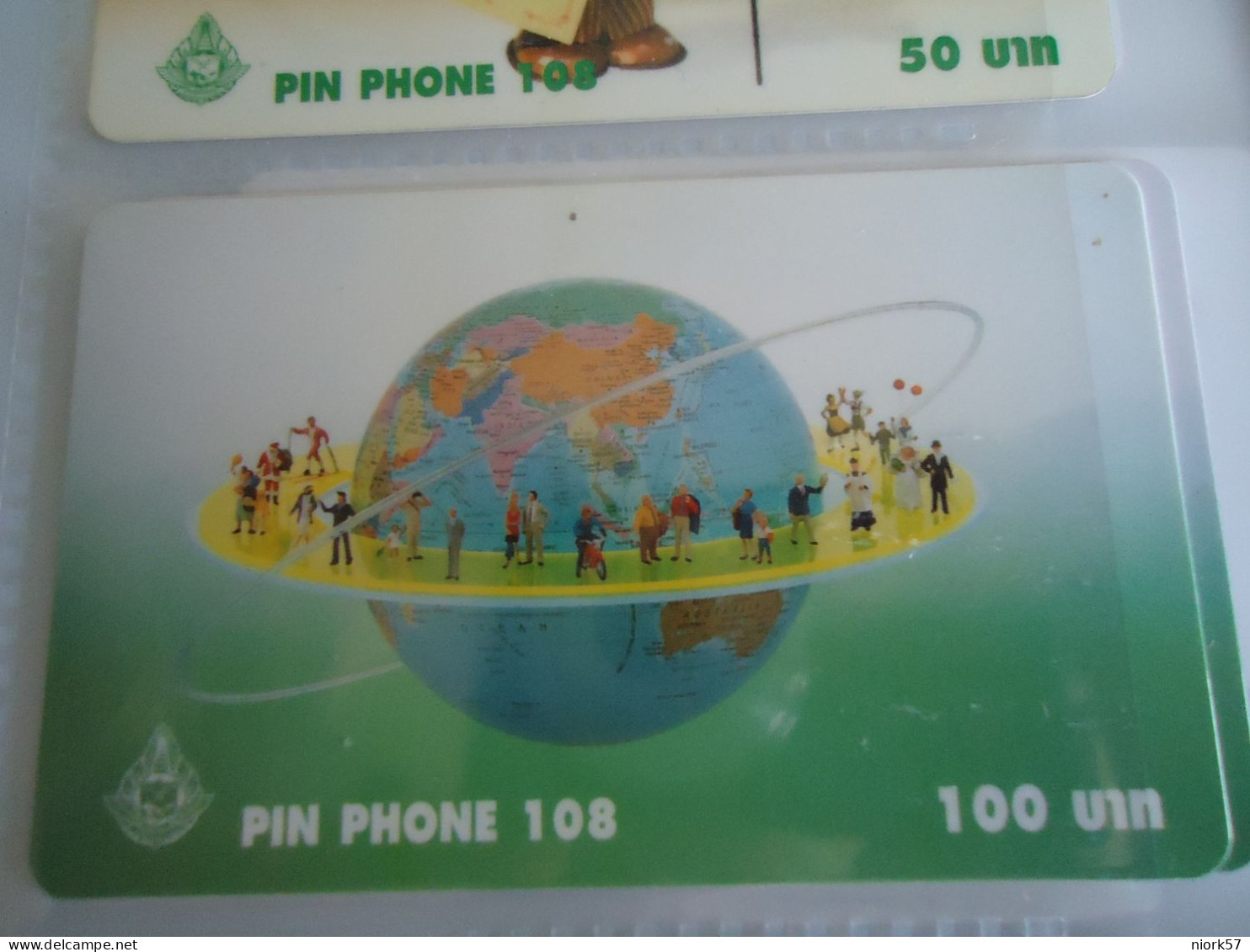 THAILAND USED  CARDS PIN 108  RARE  ADVERSTISING - Advertising