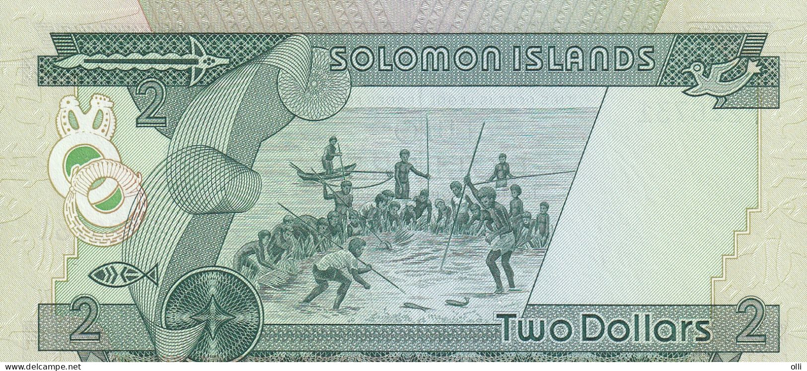 Solomon Islands  2  Dollars  ND/1977   P-5a    UNC - Isla Salomon