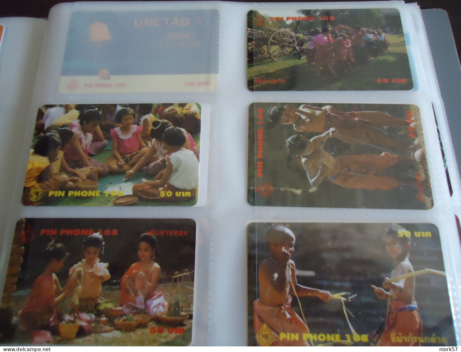 THAILAND USED SET 5 CARDS PIN 108 CULTURE Children's Toys - Thaïland