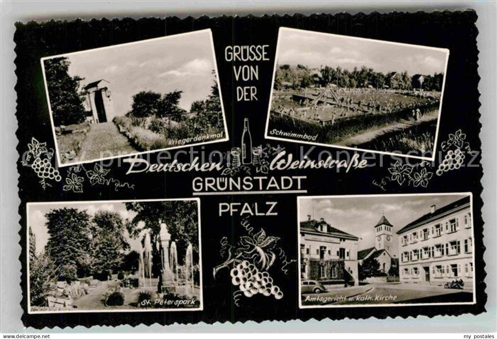 42876295 Gruenstadt Kriegerdenkmal Schwimmbad St Peterspark Amtsgericht Kath Kir - Grünstadt