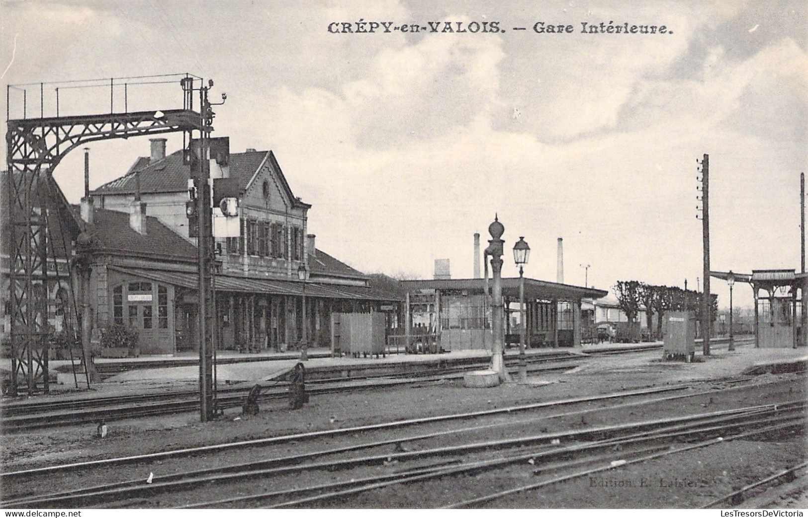 FRANCE - Crepy En Valois - Gare Interieure - Chemin De Fer - Carte Postale Ancienne - Crepy En Valois