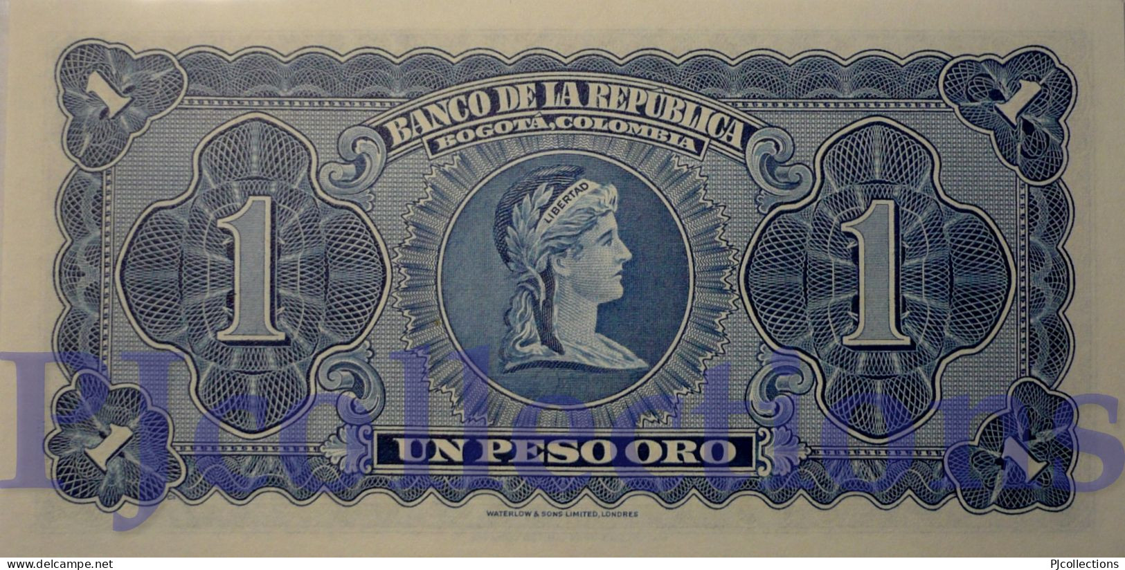 COLOMBIA 1 PESO ORO 1953 PICK 398 UNC - Kolumbien