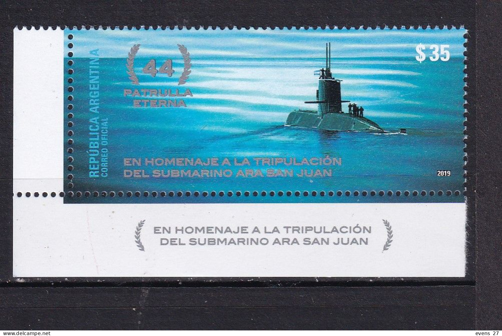 ARGENTINA-2019-SUBMARINE-MNH- - Unused Stamps