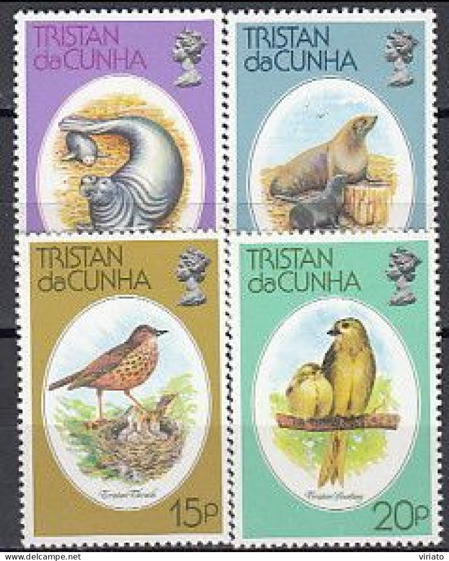 Tristan Da Cunha 1979 (MNH) (Mi 253-256) - Tristan Thrush, Inaccessible Bunting - Collections, Lots & Series