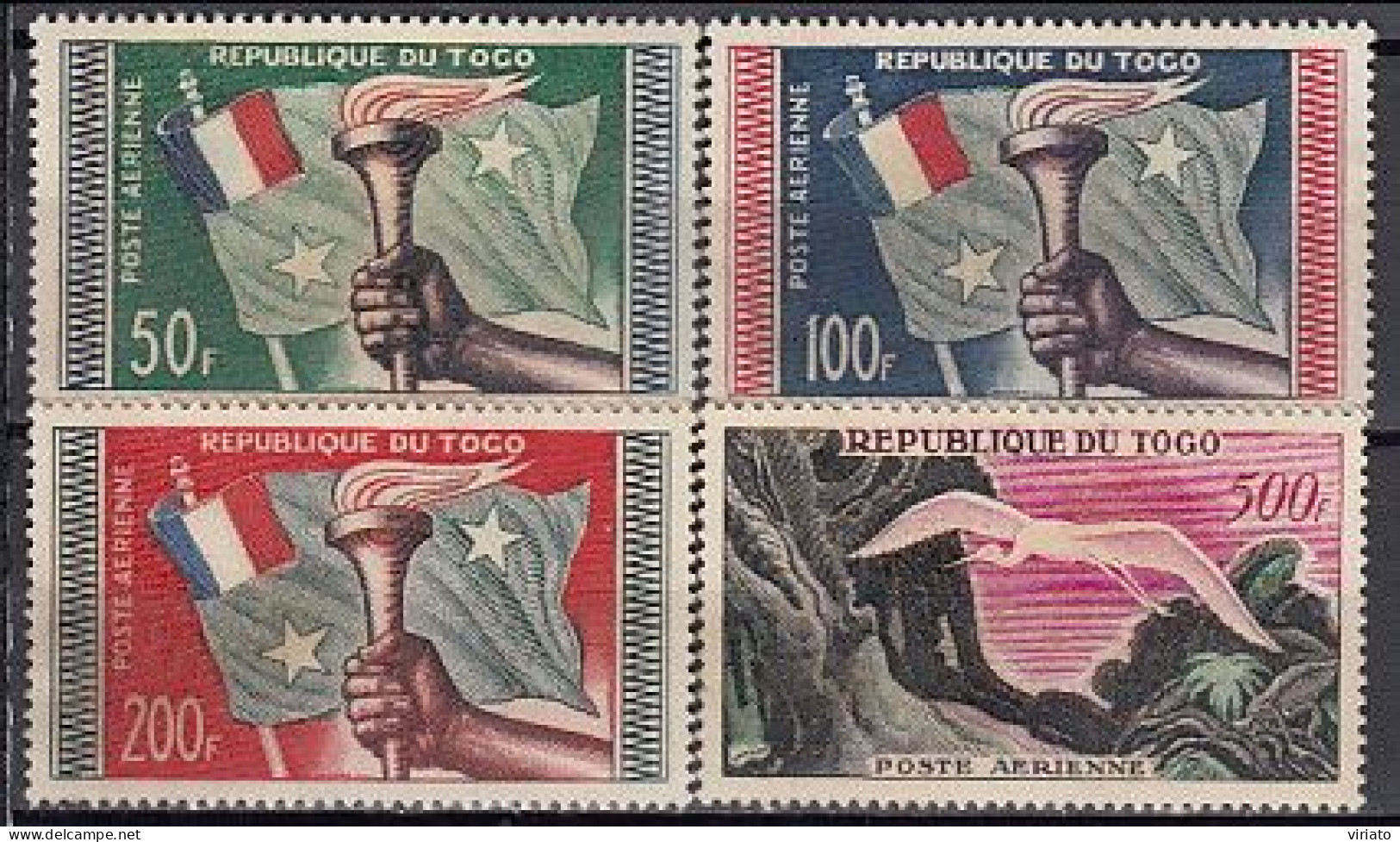 Togo 1959 (MNH) (Mi 262-265) - Great Egret (Casmerodius Albus) - Collections, Lots & Series