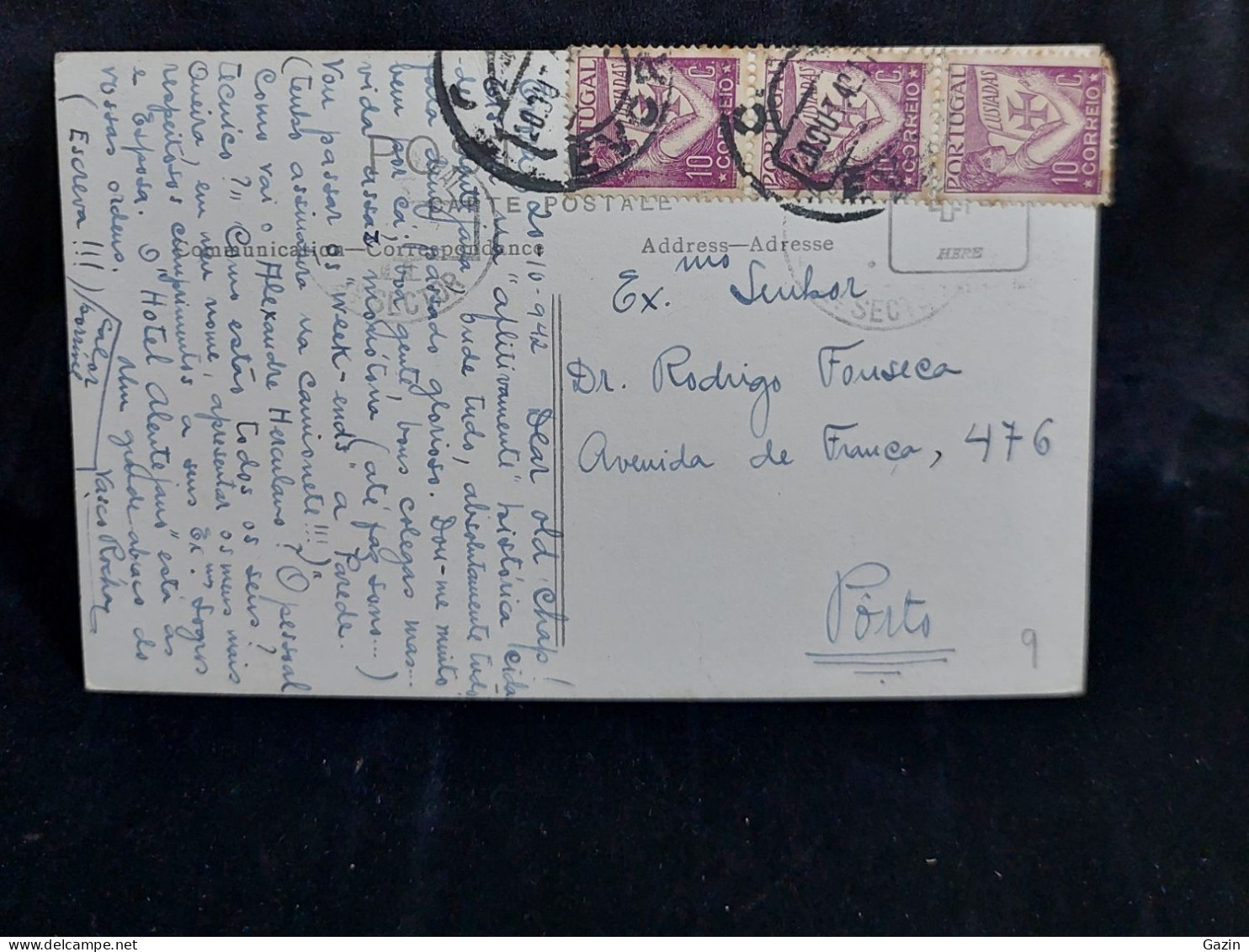 C6/6 - Egreja Dos Lóios * Postal Fotografico * Évora * Portugal * Circulado * Destino - Porto - Evora