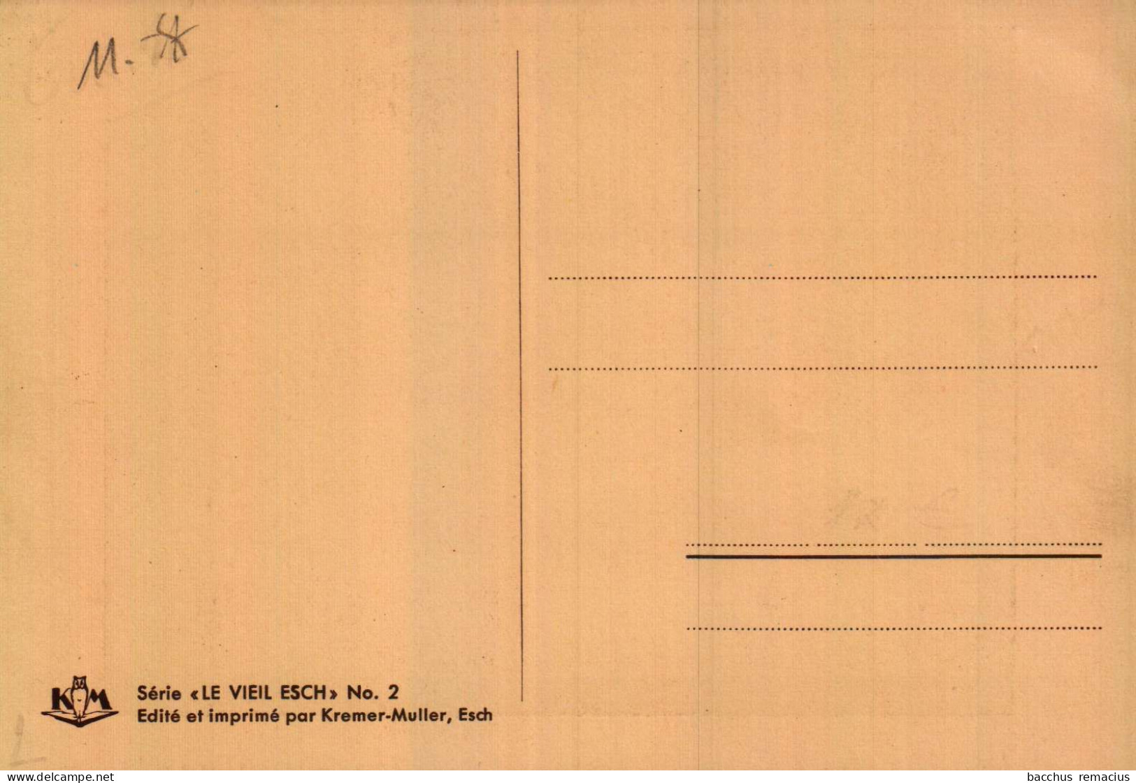 ESCH-SUR-ALZETTE   - "Le Vieil ESCH" - Carte-Tableau : Jemp Michels "Um Deich" - Esch-Alzette