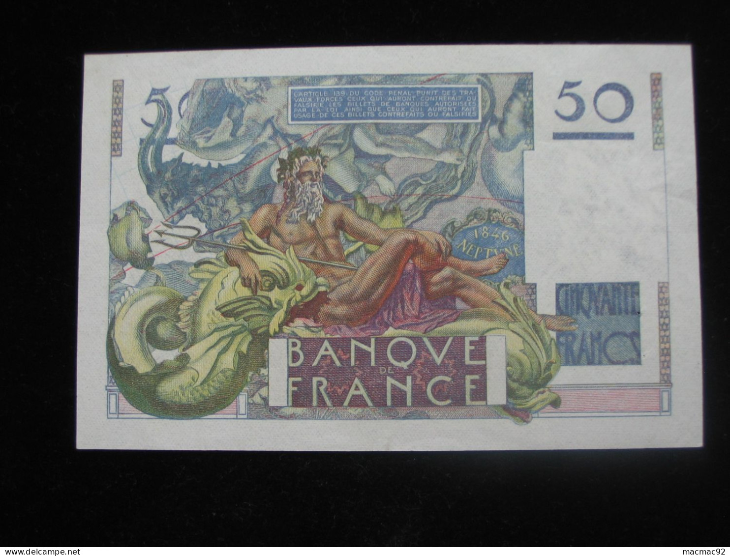 50 Cinquante Francs LE VERRIER 20-3-1947   **** EN ACHAT IMMÉDIAT  **** - 50 F 1946-1951 ''Le Verrier''