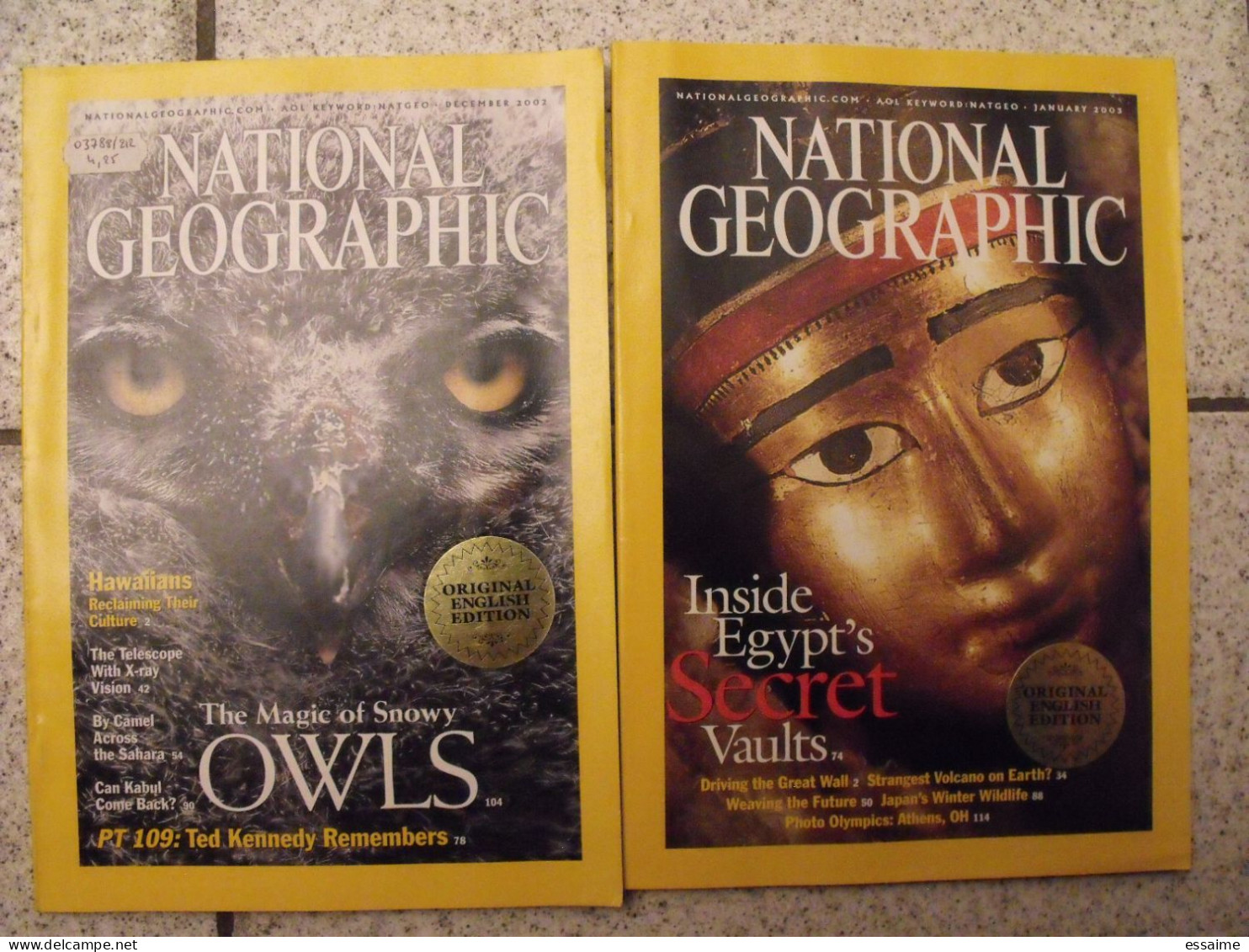 Lot De 13 N° De La Revue National Geographic En Anglais 2002-2004. Original English Edition - Geografía