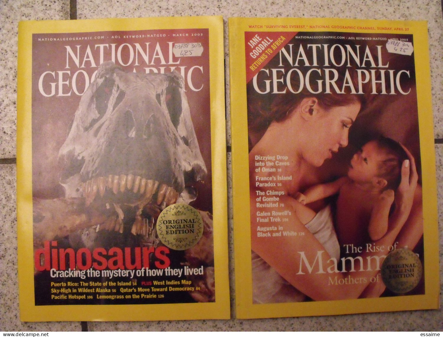 Lot De 13 N° De La Revue National Geographic En Anglais 2002-2004. Original English Edition - Aardrijkskunde