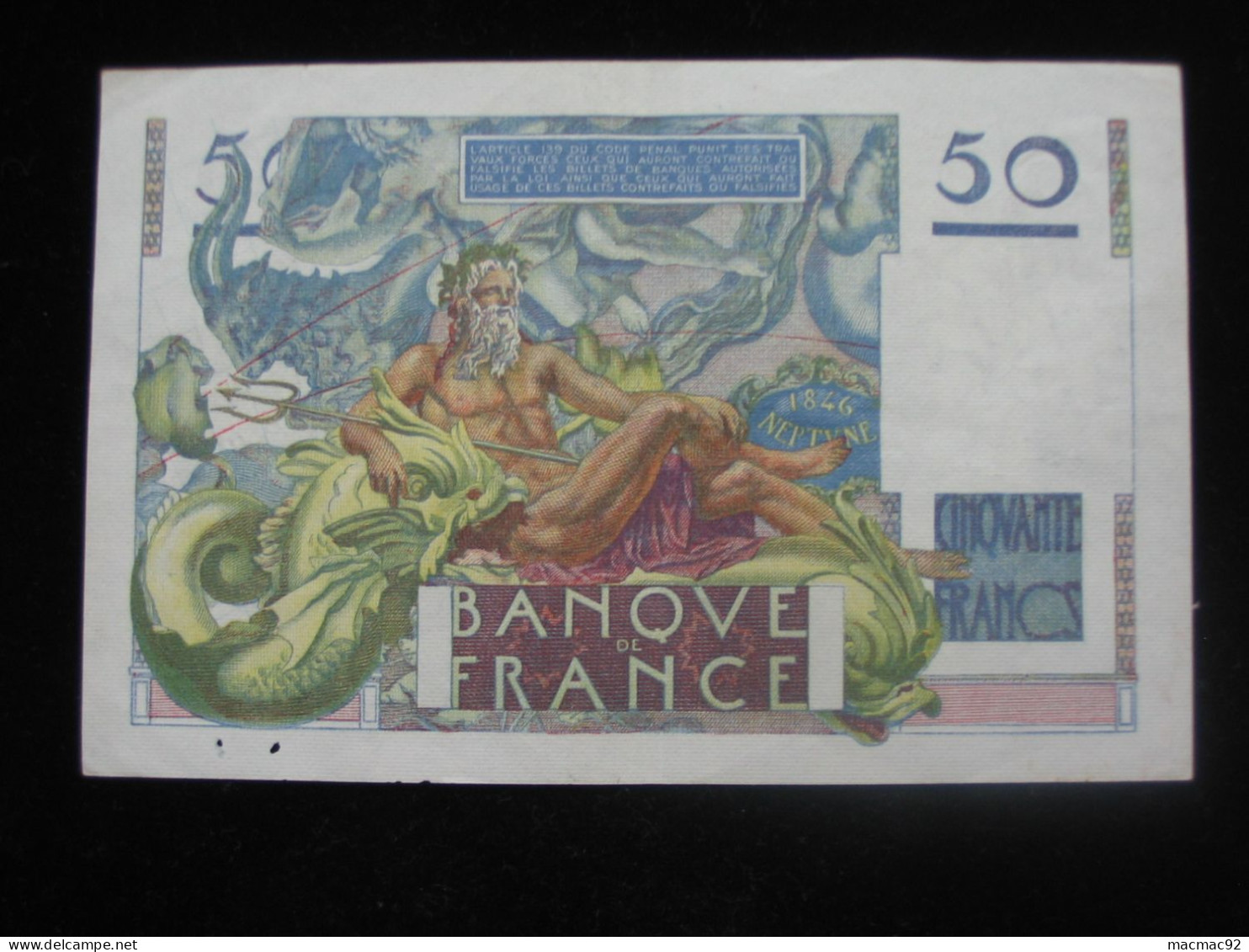 50 Cinquante Francs LE VERRIER 8-4-1948   **** EN ACHAT IMMÉDIAT  **** - 50 F 1946-1951 ''Le Verrier''