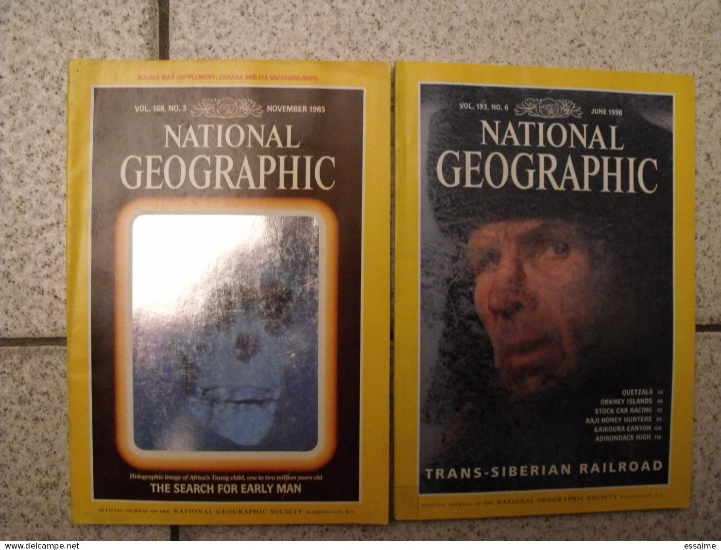 Lot De 12 N° De La Revue National Geographic En Anglais 1985-2002. Original English Edition - Geography