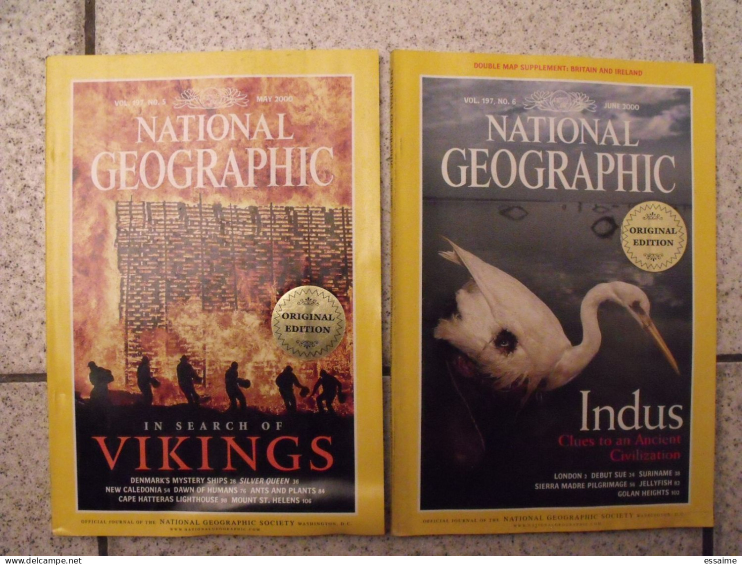 Lot De 12 N° De La Revue National Geographic En Anglais 1985-2002. Original English Edition - Geografía