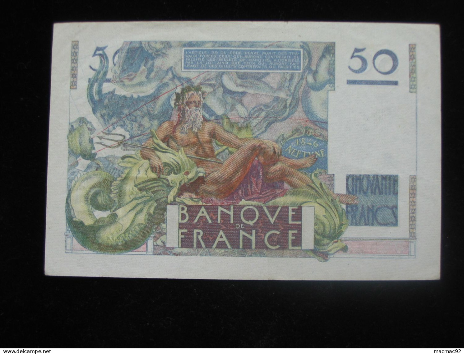 50 Cinquante Francs LE VERRIER 1-2-1951  **** EN ACHAT IMMÉDIAT  **** - 50 F 1946-1951 ''Le Verrier''