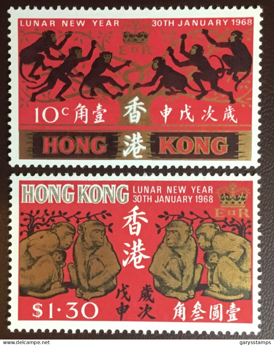 Hong Kong 1968 Year Of The Monkey MNH - Ungebraucht