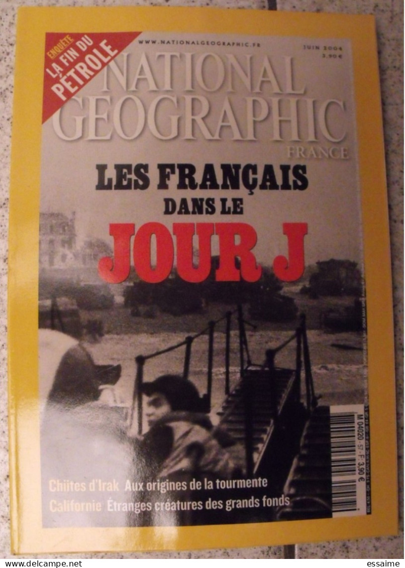 lot de 13 n° de la revue National Geographic en français 2002-2004.