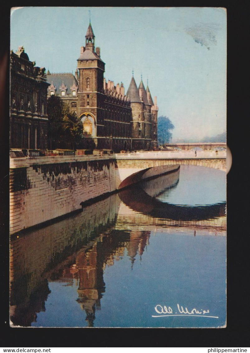 Albert Monier : Paris (75) - La Seine Et Le Palais De Justice - Monier