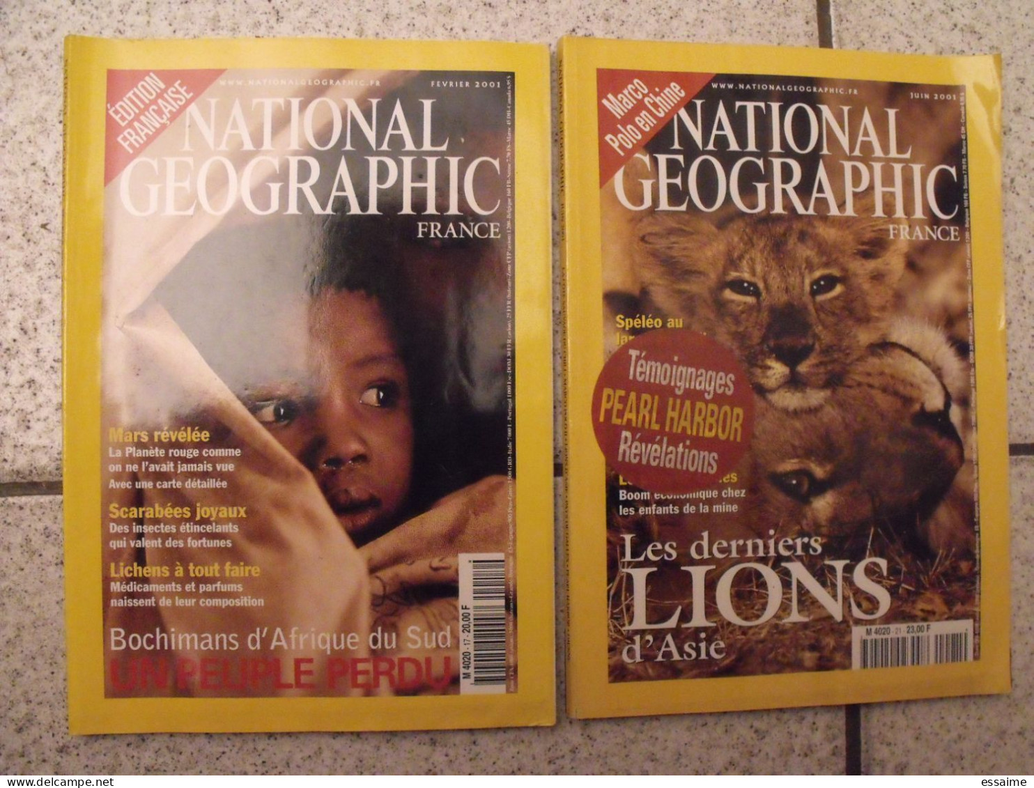 Lot De 12 N° De La Revue National Geographic En Français 2000-2002. - Geografía