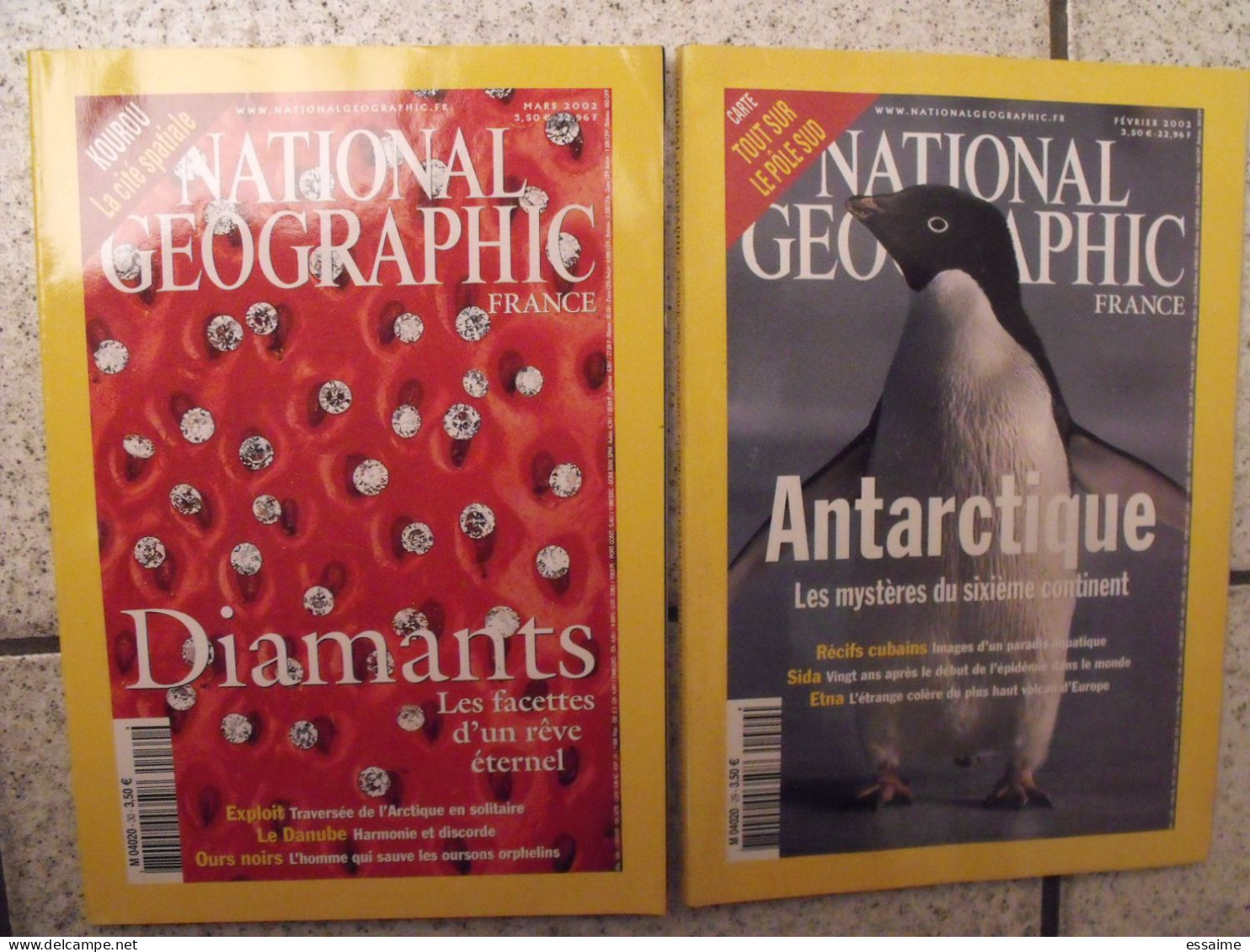 Lot De 12 N° De La Revue National Geographic En Français 2000-2002. - Aardrijkskunde