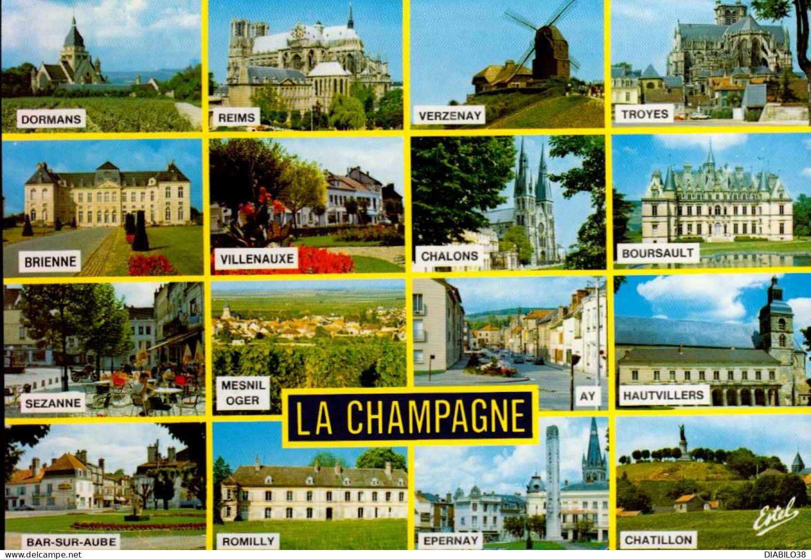 LA CHAMPAGNE  _    SOUVENIR DE CHAMPAGNE  MULTI-VUES - Champagne-Ardenne