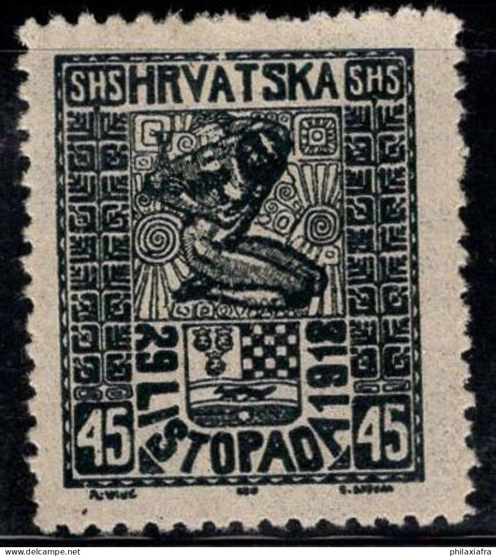 Yougoslavie 1918 Mi. 54 Neuf * MH 100% 45 Fil, Croatie - Used Stamps