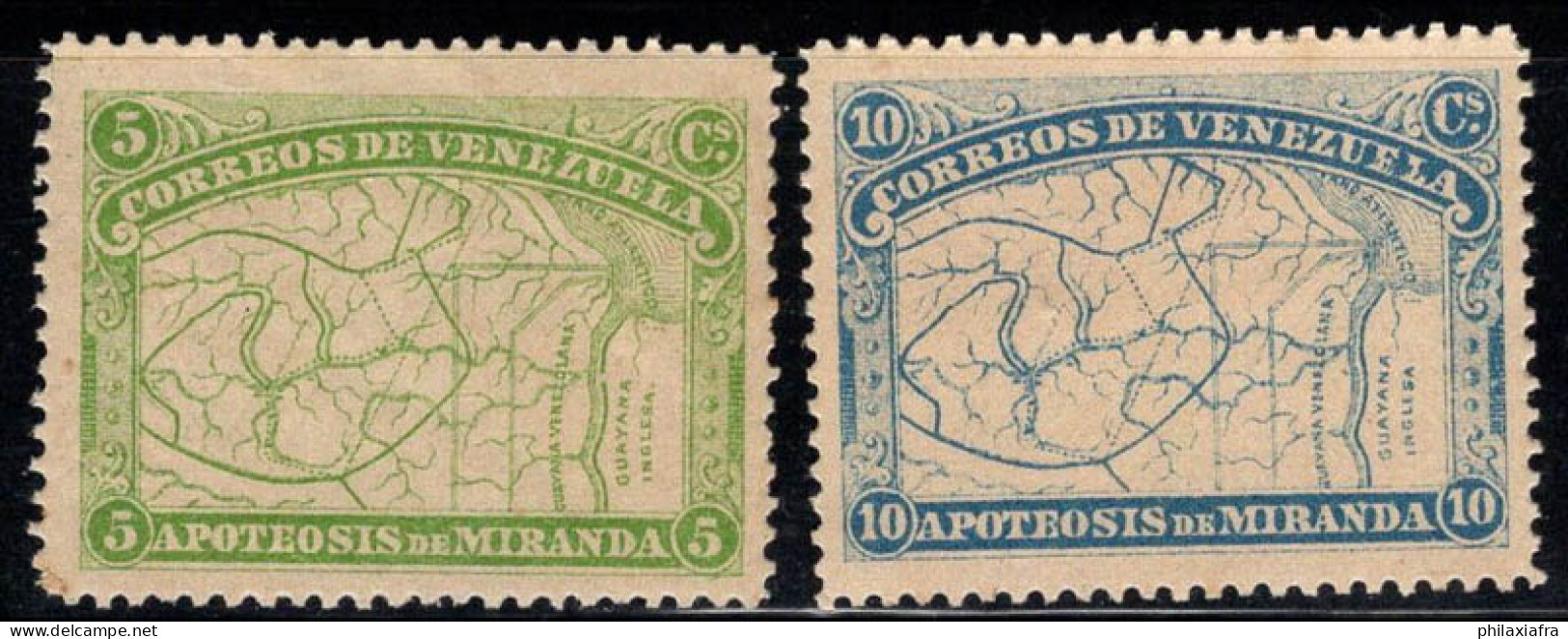 Venezuela 1896 Mi. 48-49 Neuf ** 60% 5 C, 10 C, Carte - Venezuela