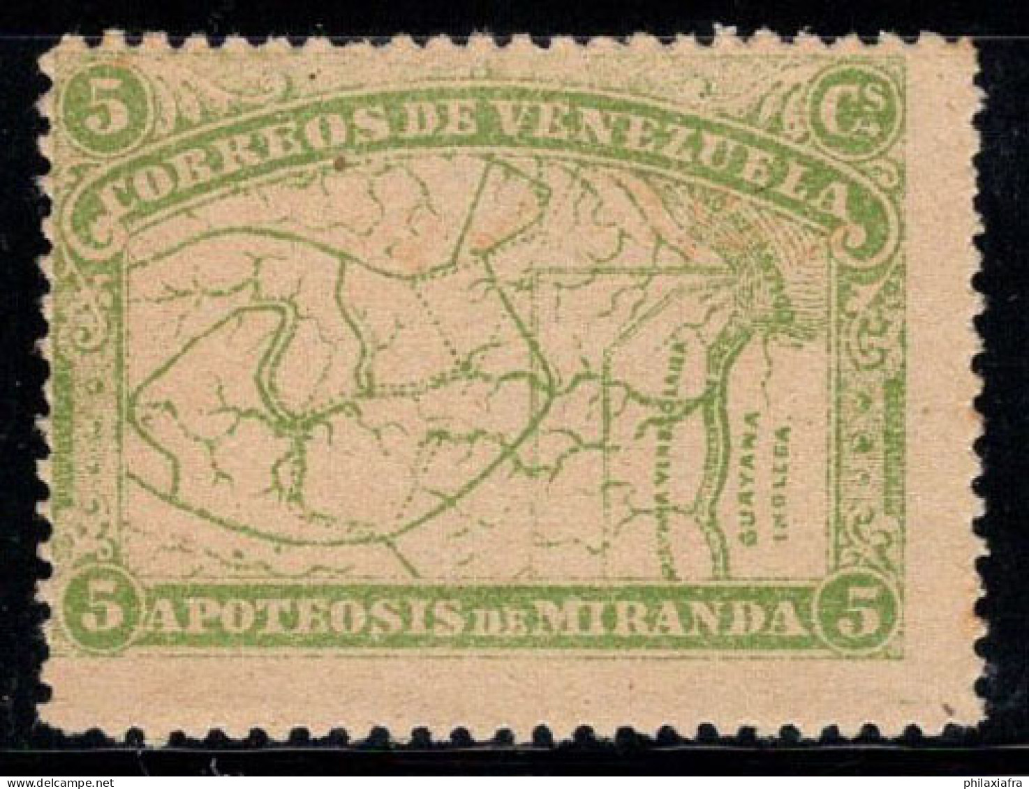 Venezuela 1896 Mi. 48 Neuf ** 80% 5 C, Carte - Venezuela