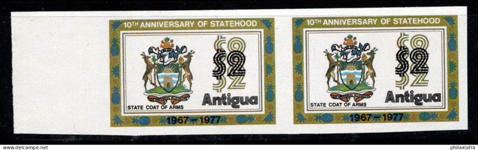 Antigua 1977 SG 566, TW 13 Neuf ** 100% Non Dentelé 2 $, Anniversaire - 1960-1981 Autonomia Interna