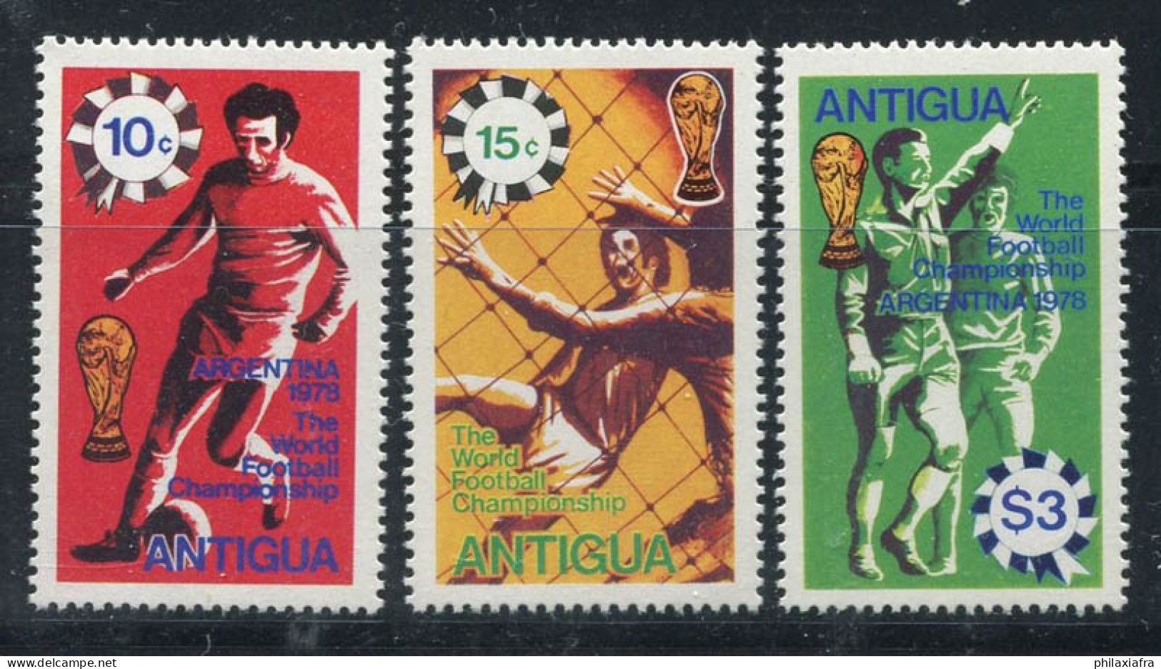 Antigua 1978 Mi. 513-515 Neuf ** 100% Football, Coupe Du Monde - 1960-1981 Autonomie Interne