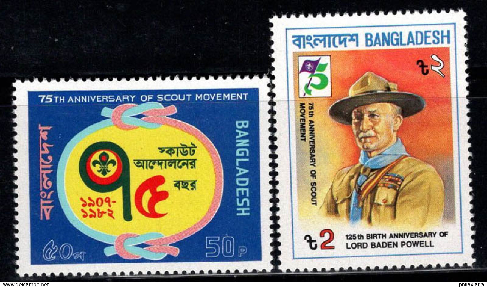 Bangladesh (Bangladesh) 1982 Mi. 167-168 Neuf ** 100% Scout - Bangladesch