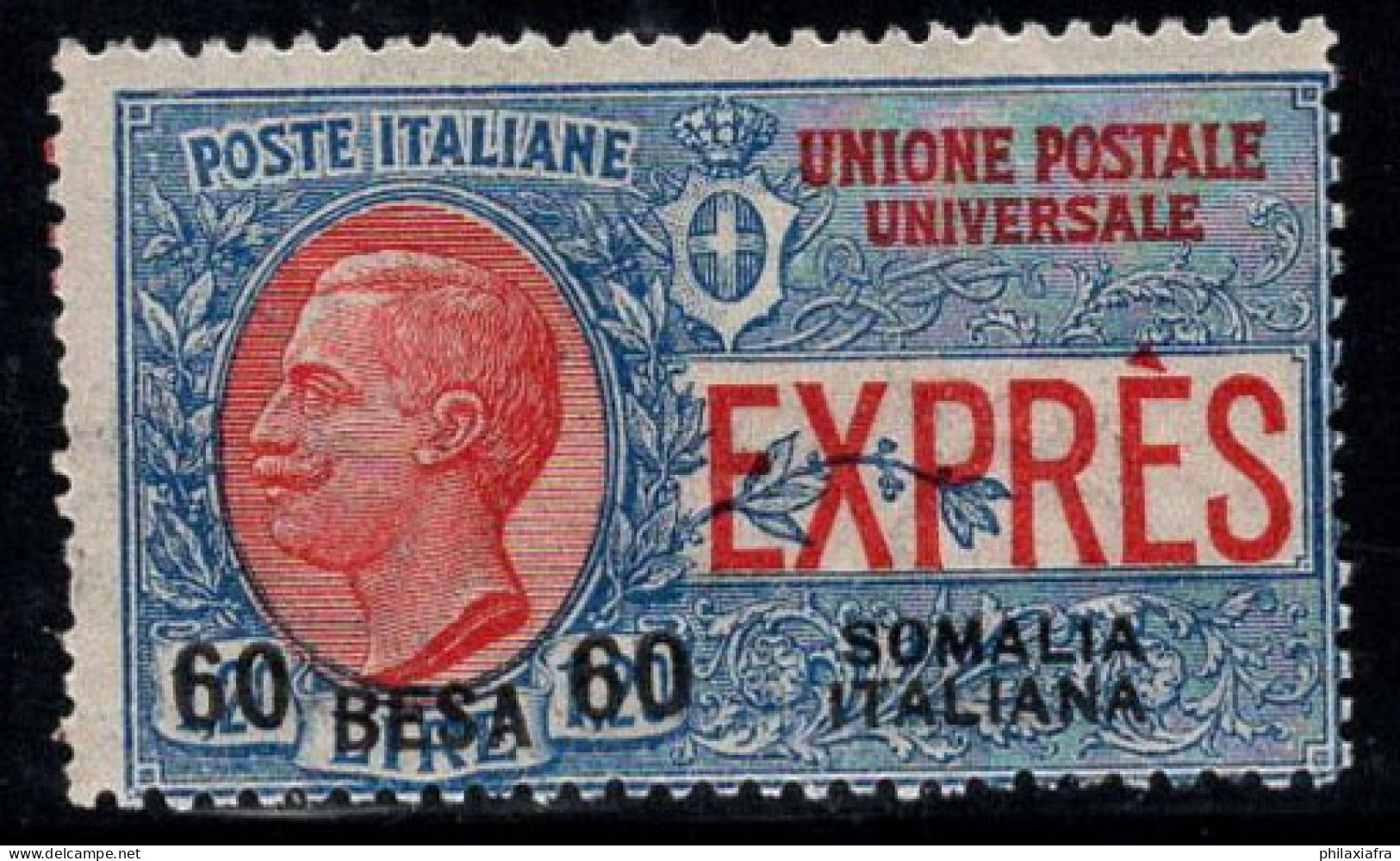 Somalie 1923 Sass. 2 Neuf * MH 60% 60 B Sur 1,20 - Somalie