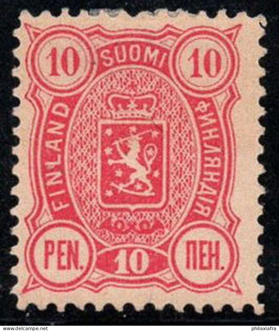 Finlande 1889 Mi. 29Aa Neuf * MH 100% Emblème, 10 P - Unused Stamps