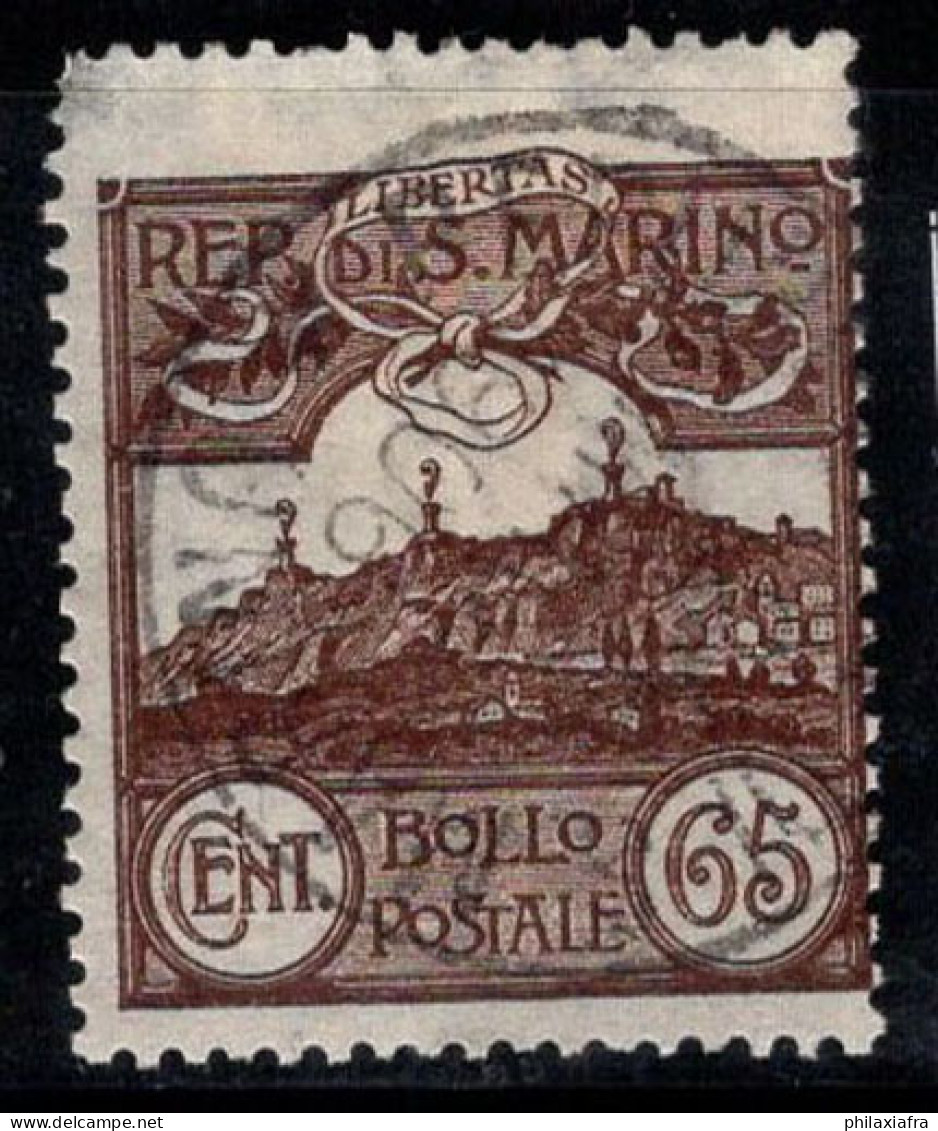 Saint-Marin 1903 Sass. 42 Oblitéré 60% 65cent. Voir - Usados