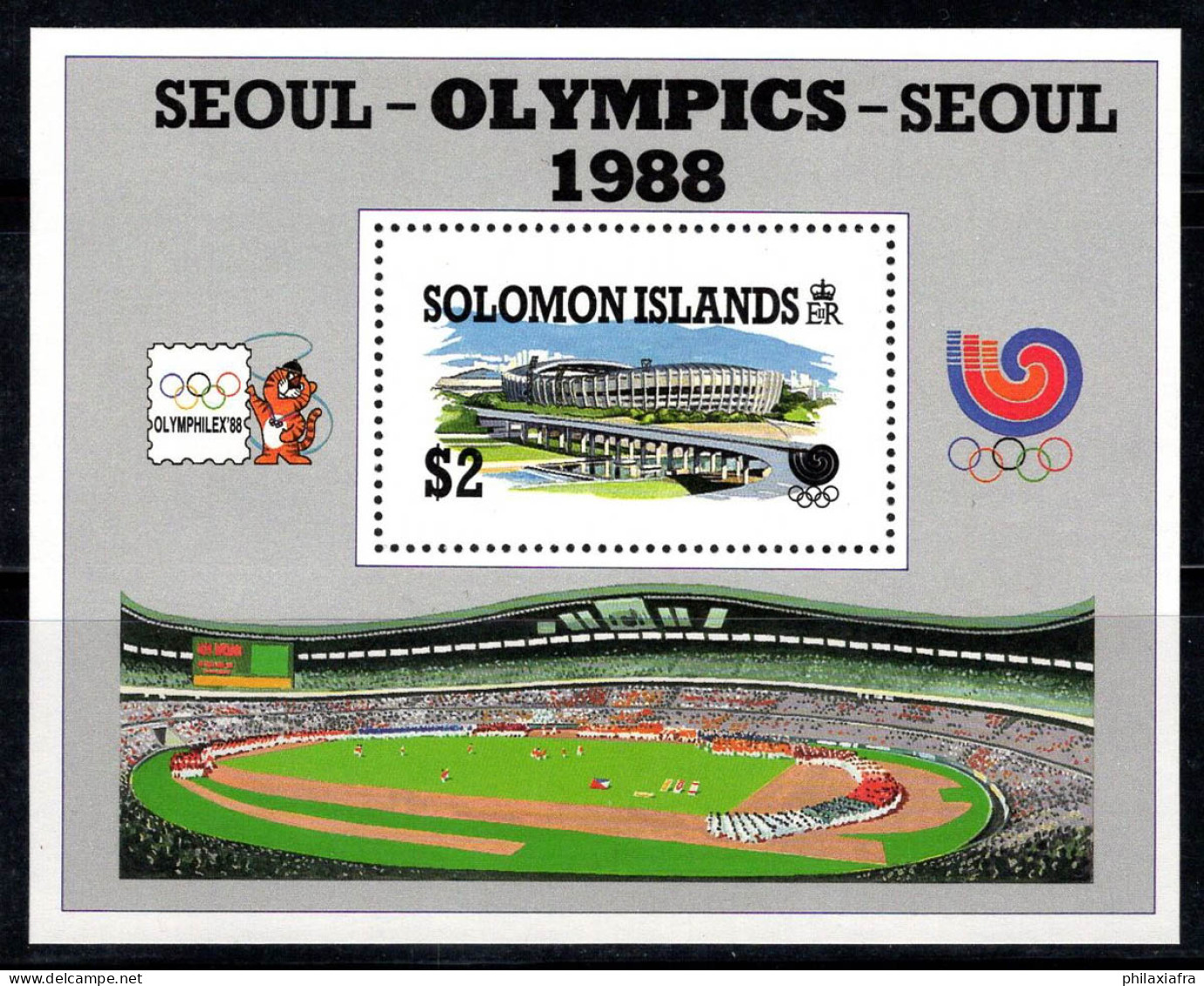Îles Salomon 1964 Mi. Bl. 26 Bloc Feuillet 100% Neuf ** Jeux Olympiques - Islas Salomón (...-1978)