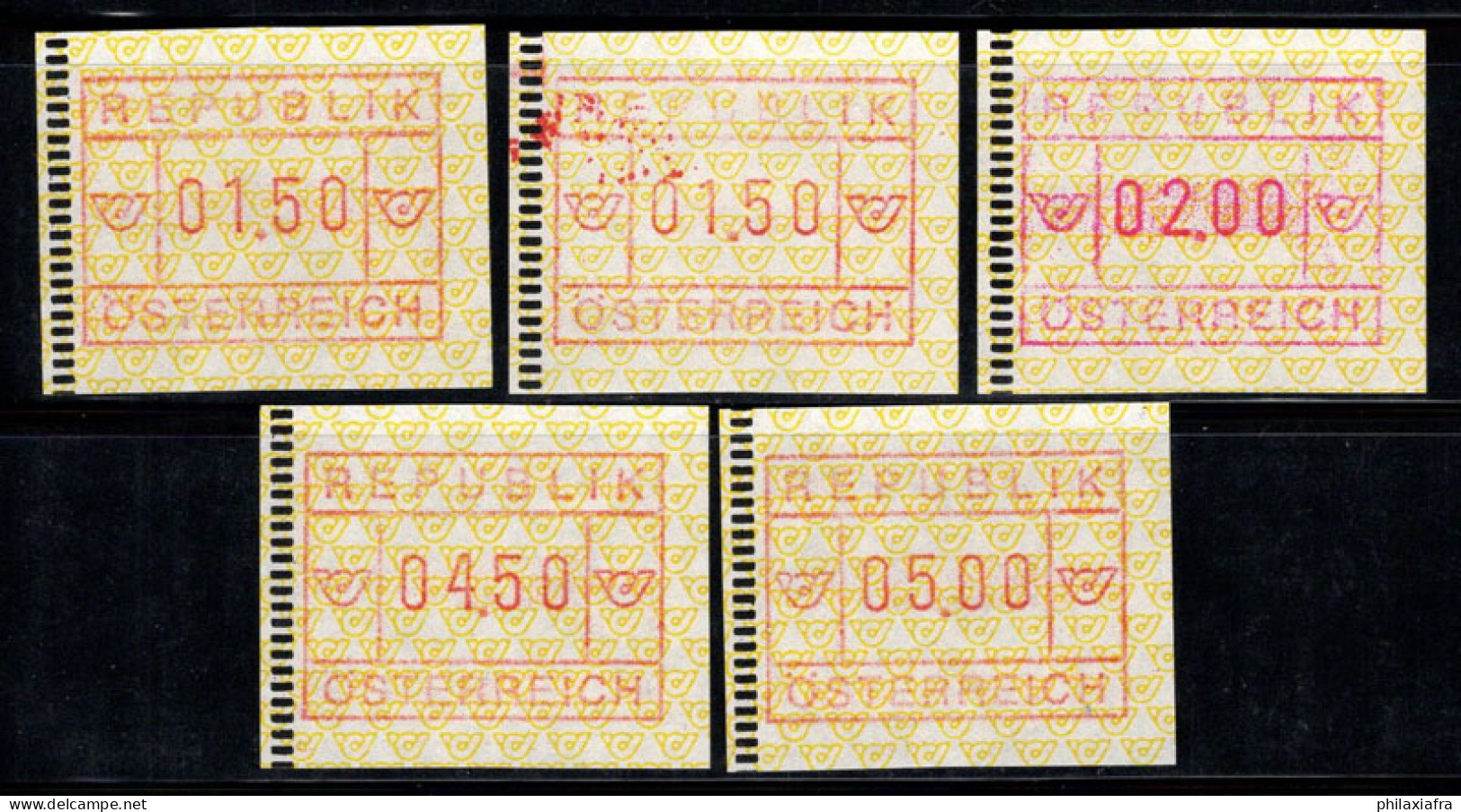 Autriche 1988 Mi. 2 Neuf ** 100% ATM Guichet Automatique, 01.50-05.00 - Maschinenstempel (EMA)