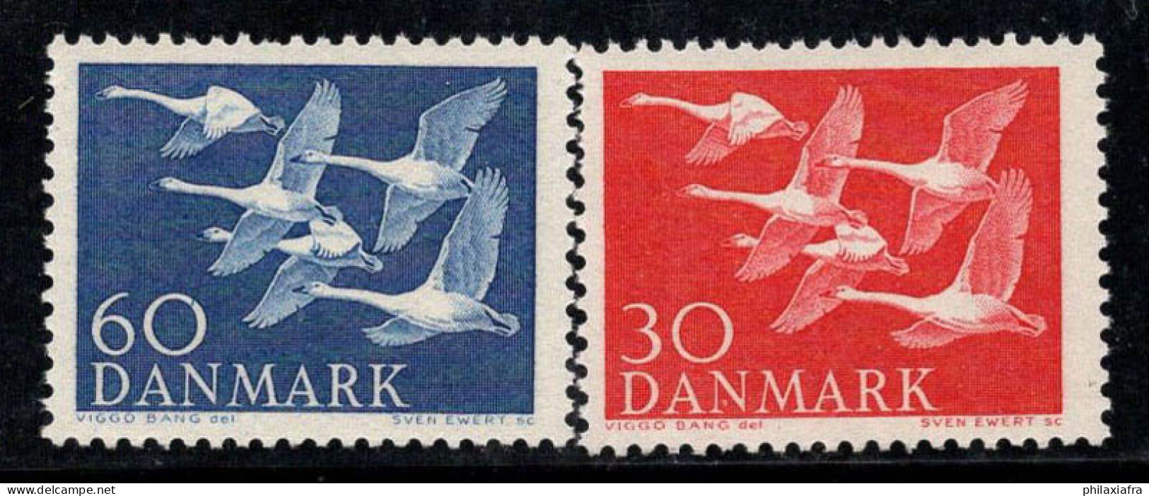 Danemark 1956 Mi. 364-365 Neuf ** 100% Europe CEPT, Cygnes - Ungebraucht