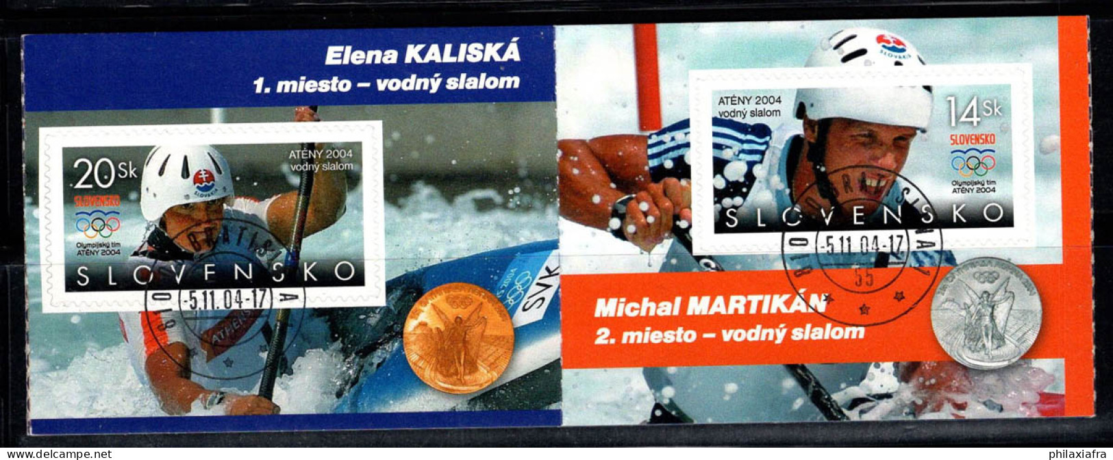 Slovaquie 2004 Mi. MH 0-51 Carnet 100% Oblitéré Jeux Olympiques , Sports - Gebraucht