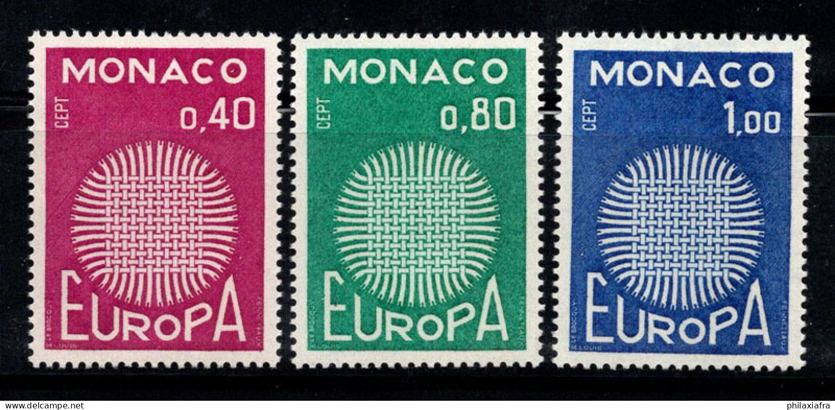 Monaco 1970 Mi. 977-979 Neuf ** 100% Europa CEPT, Emblème - Altri & Non Classificati