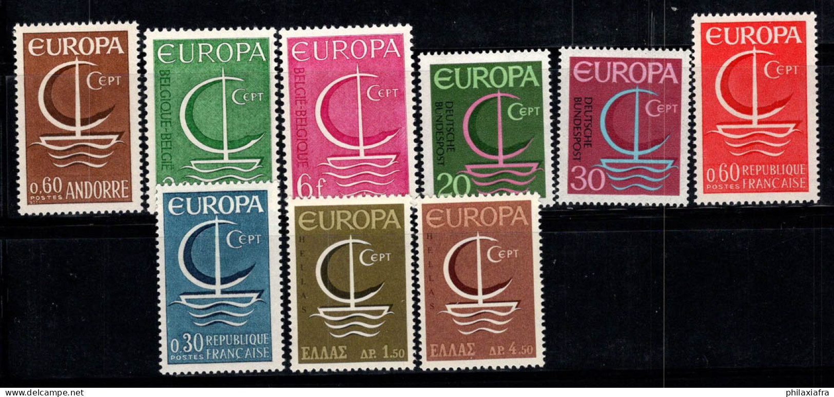 Europe CEPT 1966 Neuf ** 100% Belgique, Allemagne, Grèce - 1966