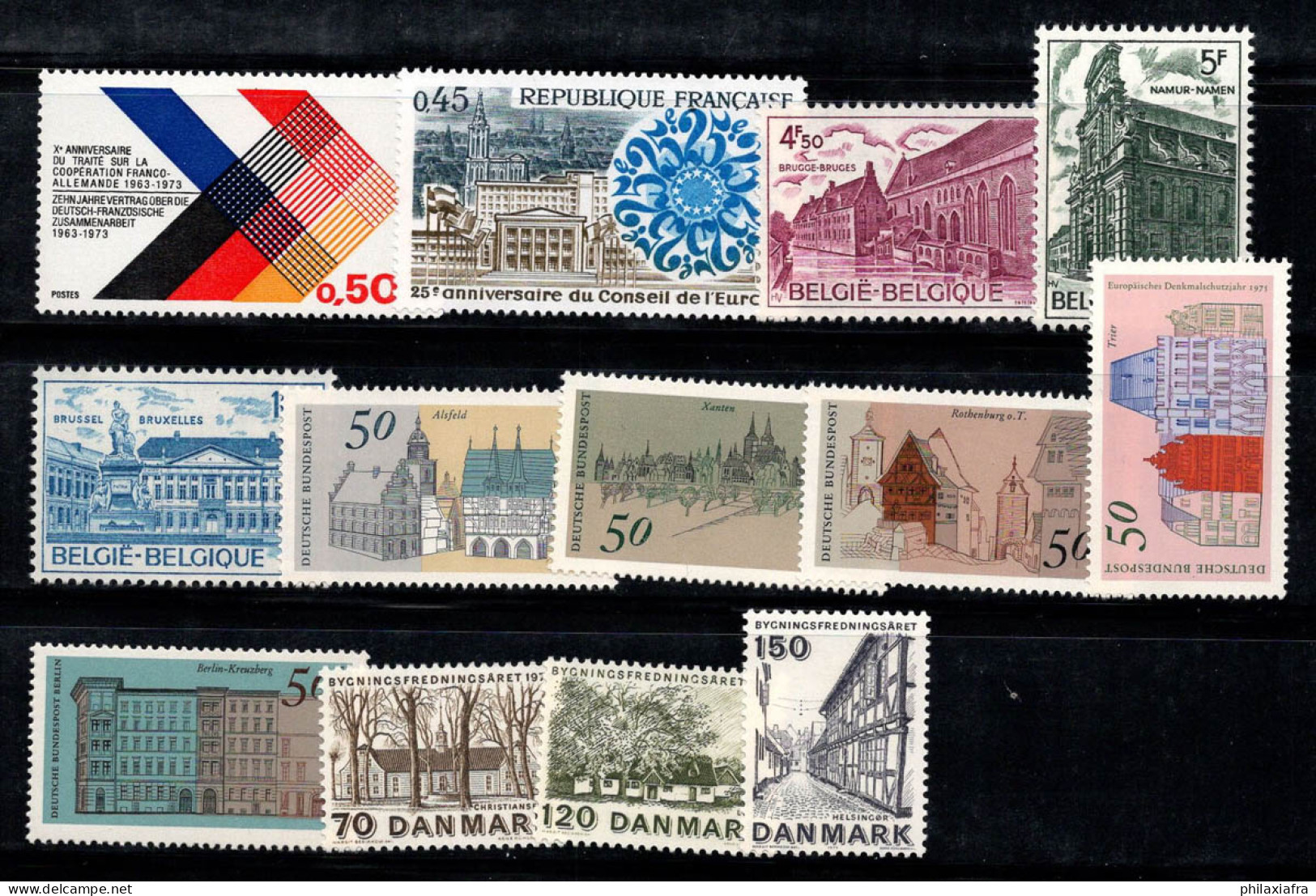 Europe CEPT 1975 Neuf ** 100% France, Belgique, Danemark - 1975