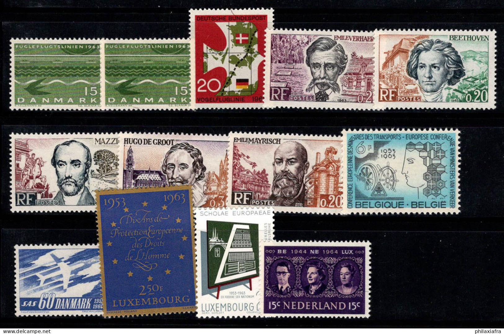 Europe CEPT 1959 Neuf ** 100% Danemark, Luxembourg - 1959