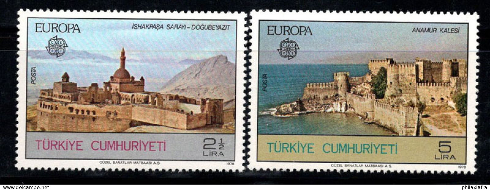 Turquie 1978 Mi. 2443-2444 Neuf ** 100% Europa CEPT, Vues - Ongebruikt