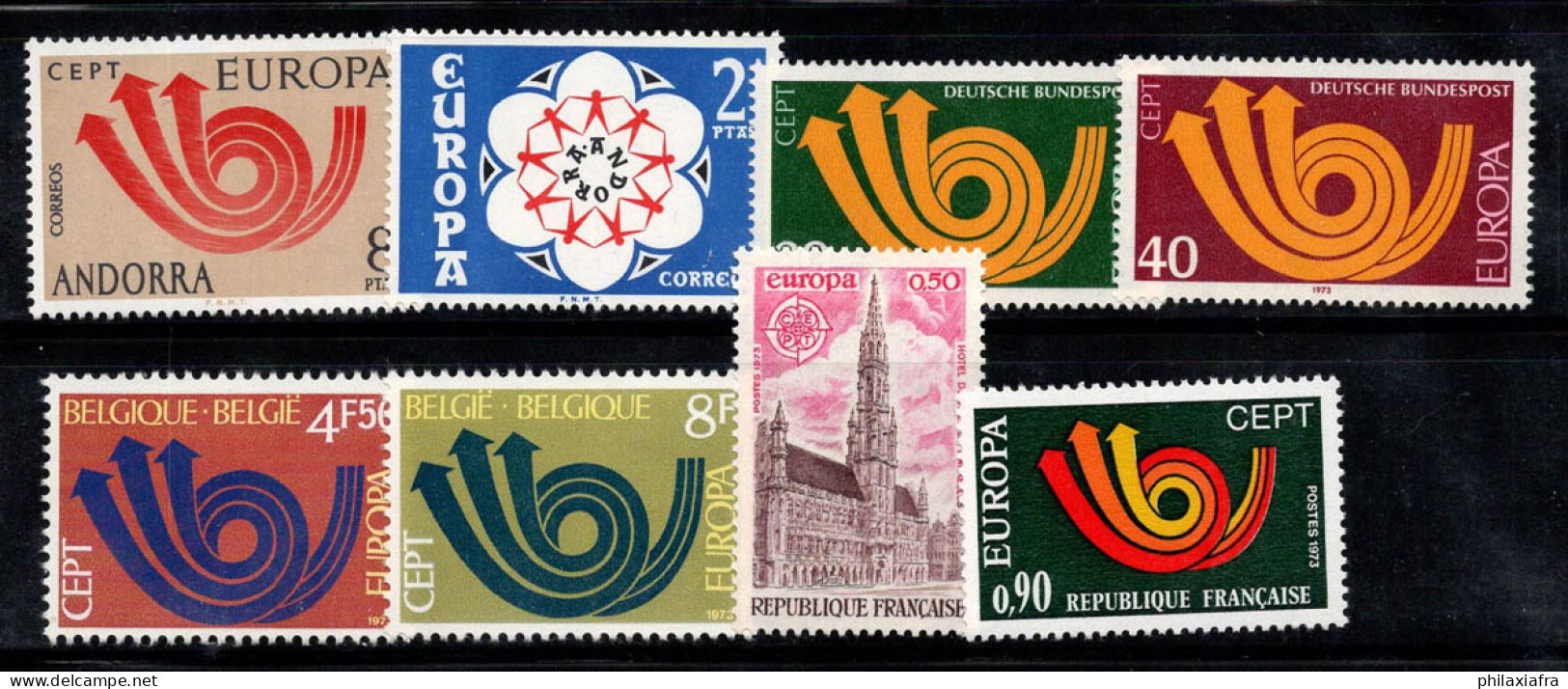 Europe CEPT 1973 Neuf ** 100% France, Belgique, Andorre - 1973